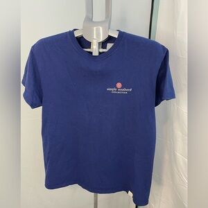 Simply southern size medium navy blue with red